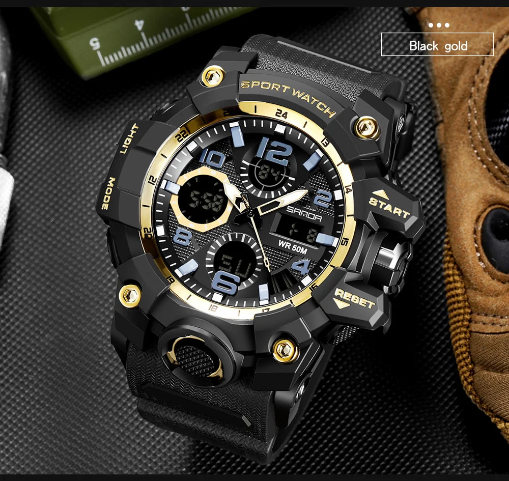 SANDA Waterproof Military Watch - Imagen 3