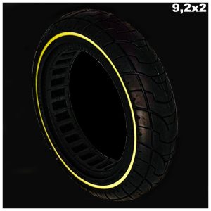 Rueda maciza ultraligera 9,2×2 – Fluorescente