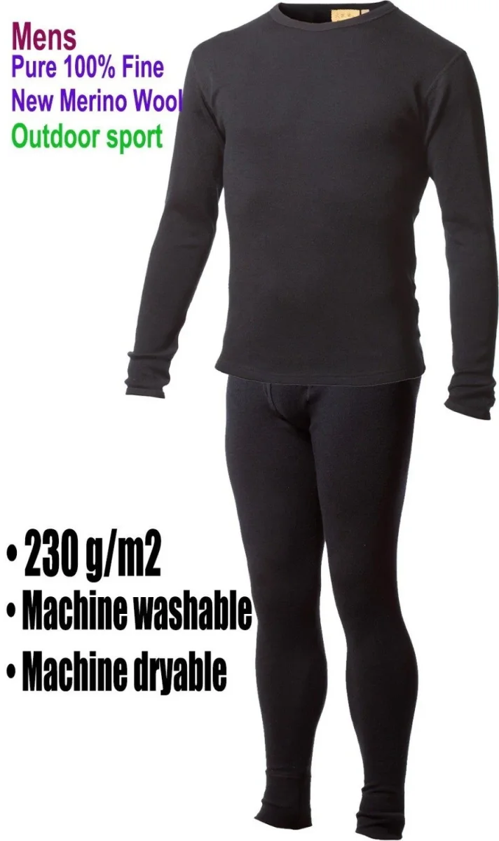 SHEEP RUN Merino Wool Thermal Underwear Set - Imagen 2