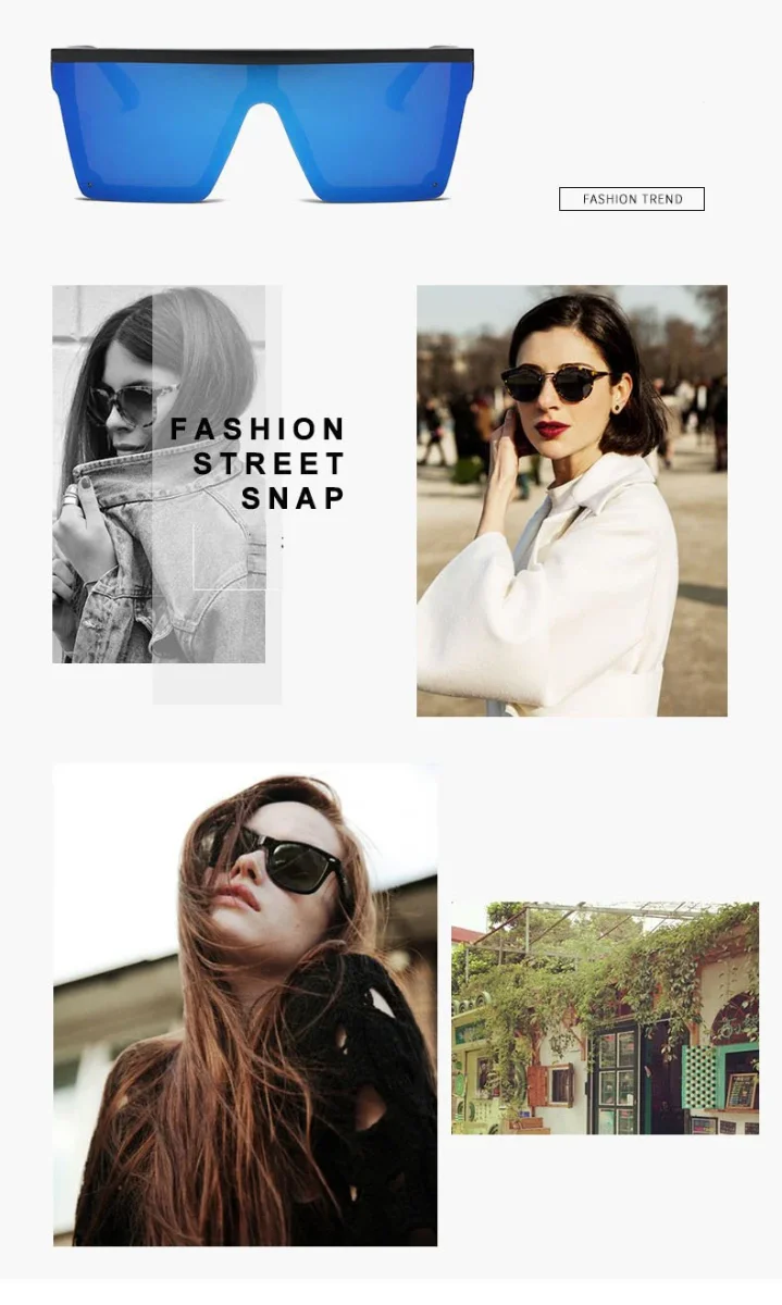 TOYEARN Square Sunglasses Women's - Imagen 6