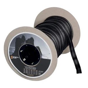 TUBULAR WEBBING 25MM BLACK 150M POR METRO Cinta tubular